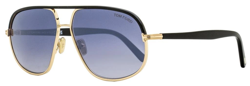 Tom Ford Men's Maxwell Sunglasses TF1019 28B Black/Gold 59mm 1