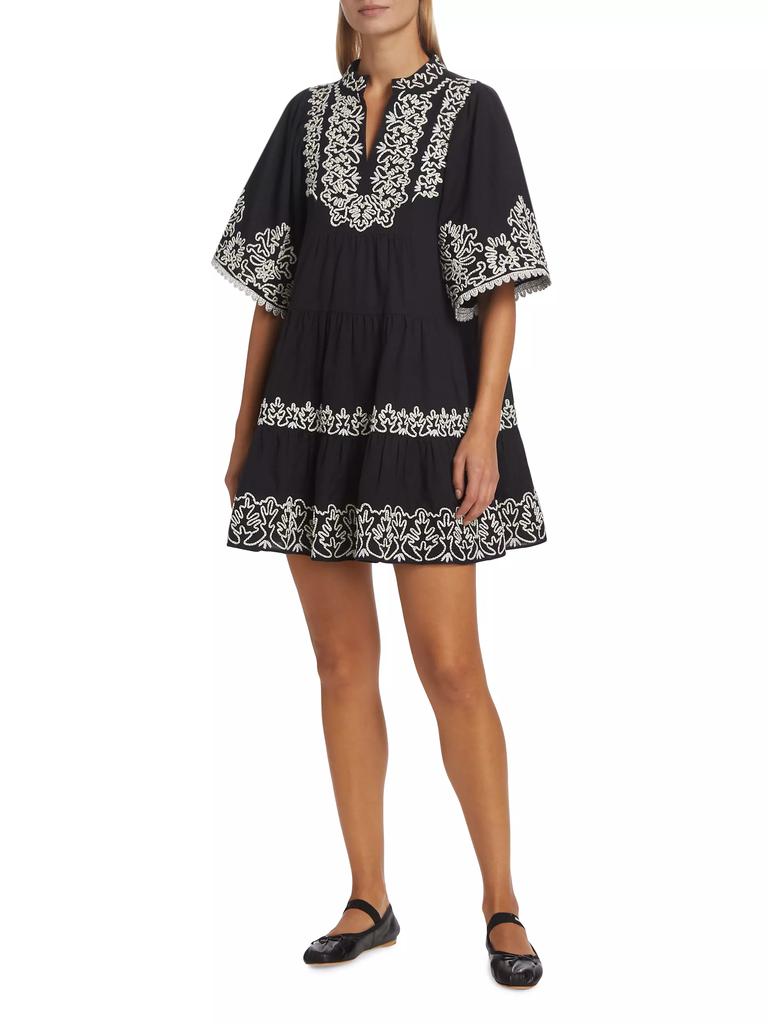 Sea Cordera Embroidered Cotton-Blend Minidress