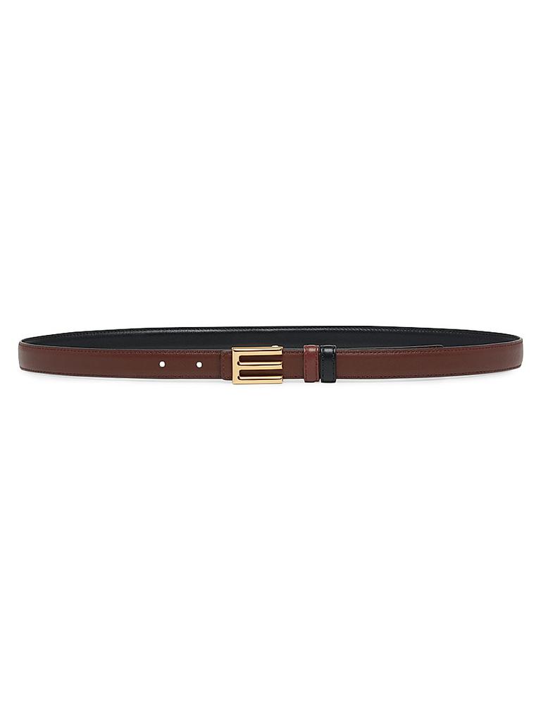 ETRO Monogram Leather Reversible Belt