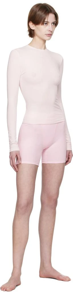 SKIMS Pink Cotton Jersey Long Sleeve T-shirt 4