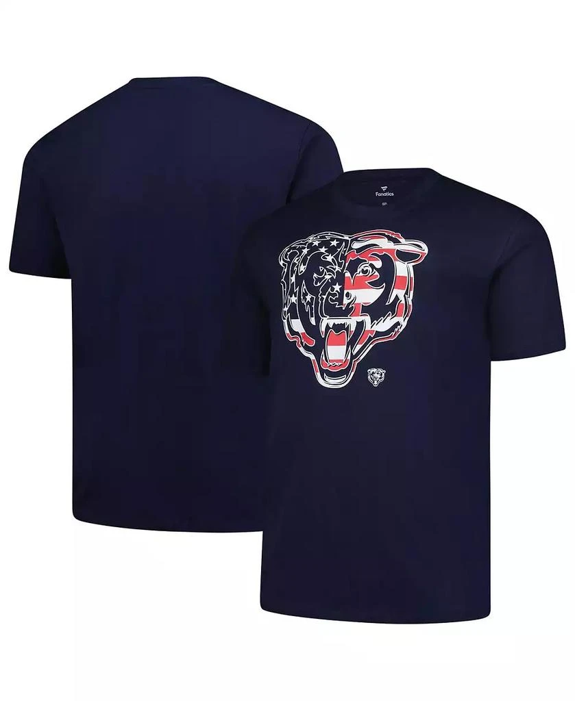 Fanatics Men's Navy Chicago Bears Big Tall Americana T-Shirt 1