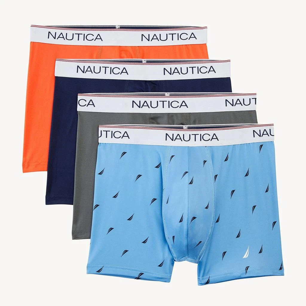 Nautica Mens Stretch Performance Boxer Briefs, 4-Pack 1