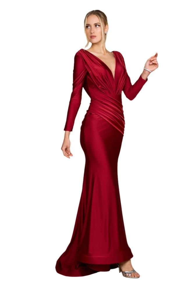 Shop Dylan And Davids Full-Length Sleeve Fitted Formal Gown Evening Dress  on Sale at BeyondStyle  Get Lowest price in three month Dylan And Davids  Full-Length Sleeve Fitted Formal Gown Evening Dress
