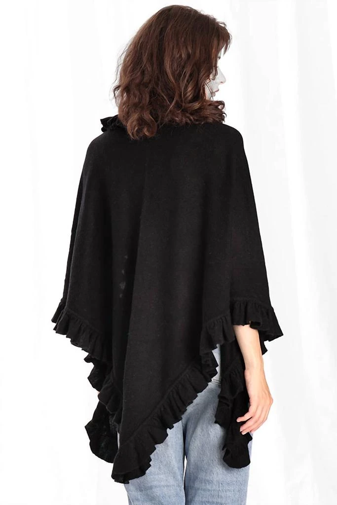 Minnie Rose Minnie Rose - Cotton Cashmere Ruffle Shawl 3