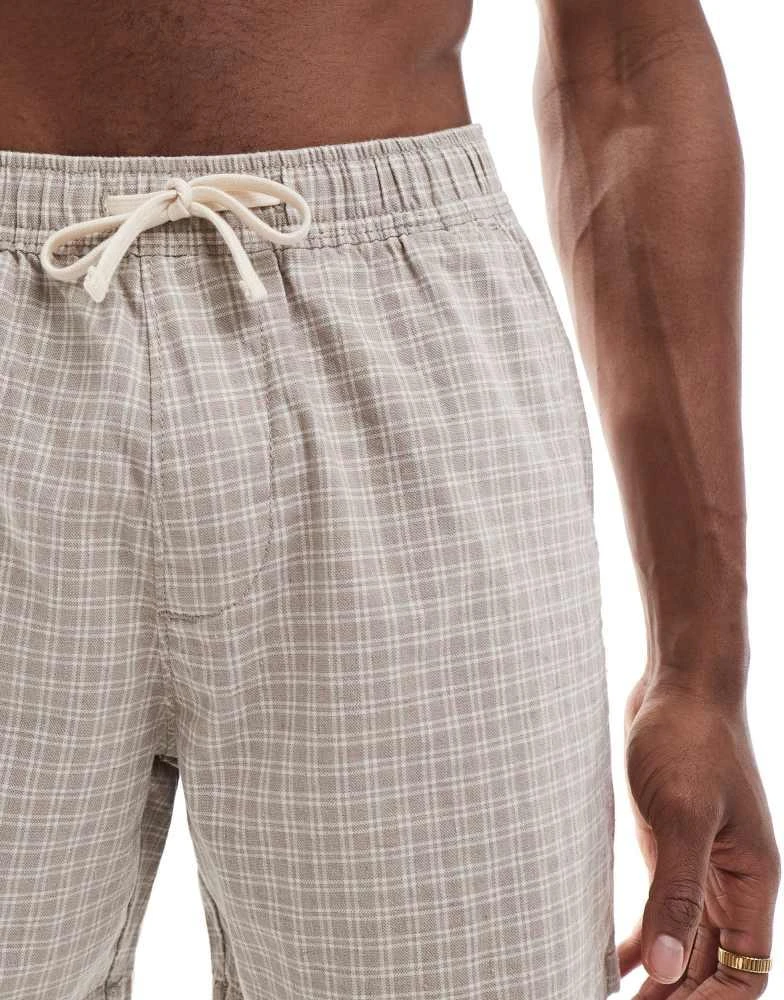 HOLLISTER Hollister textured linen short in beige 3