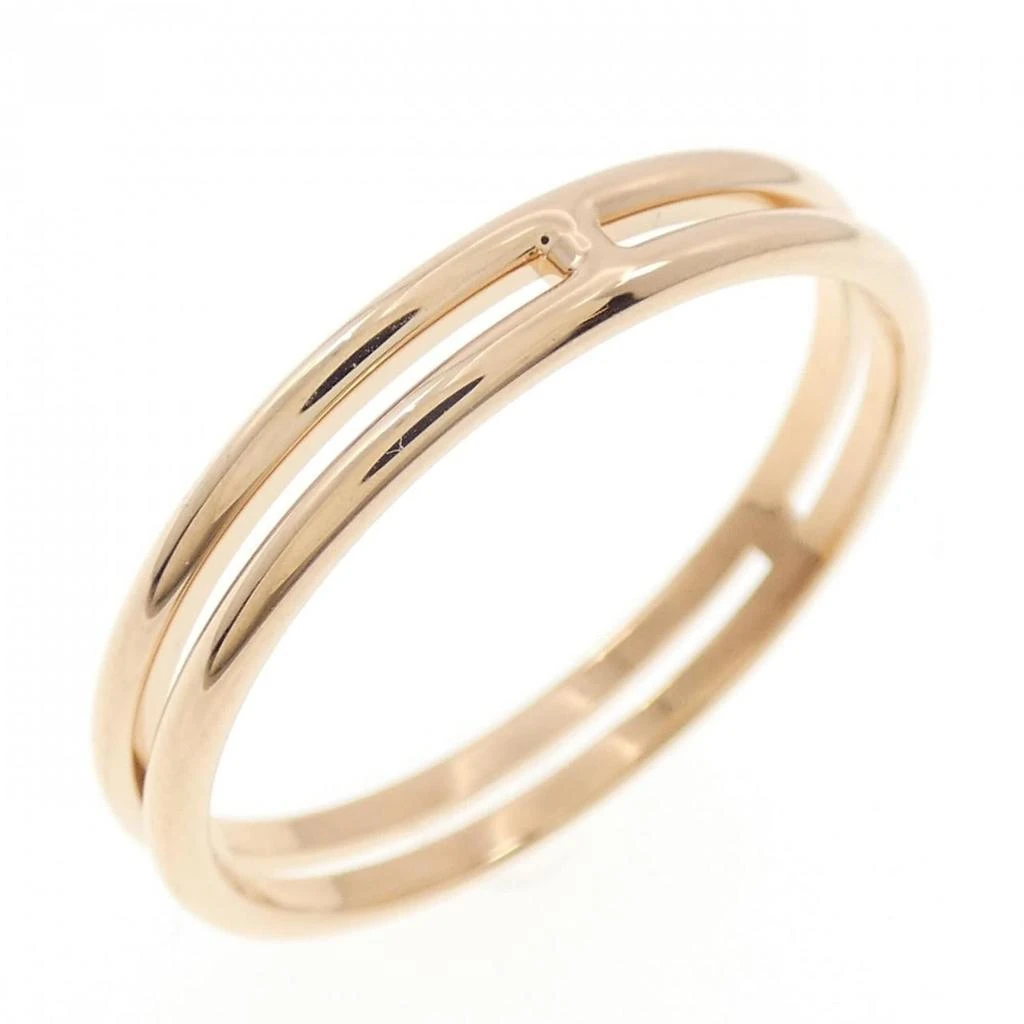 Hermes pink gold (18K) Band Ring (Pre-Owned)