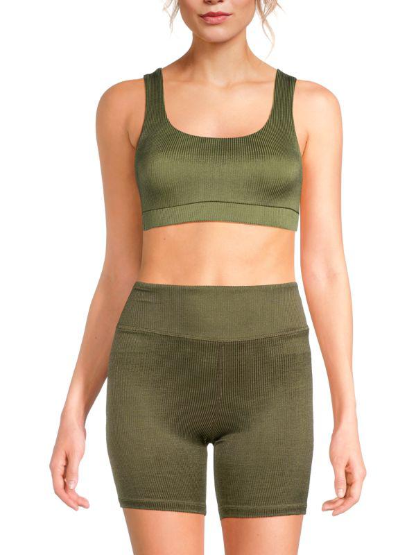 TWENTY MONTREAL Ribbed Sports Bra