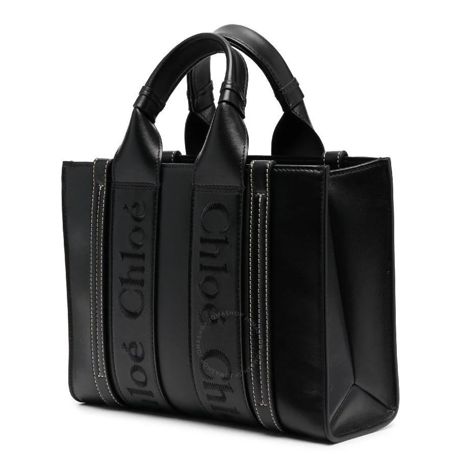 Chloé Woody Small Logo Embroidered Leather Tote 2