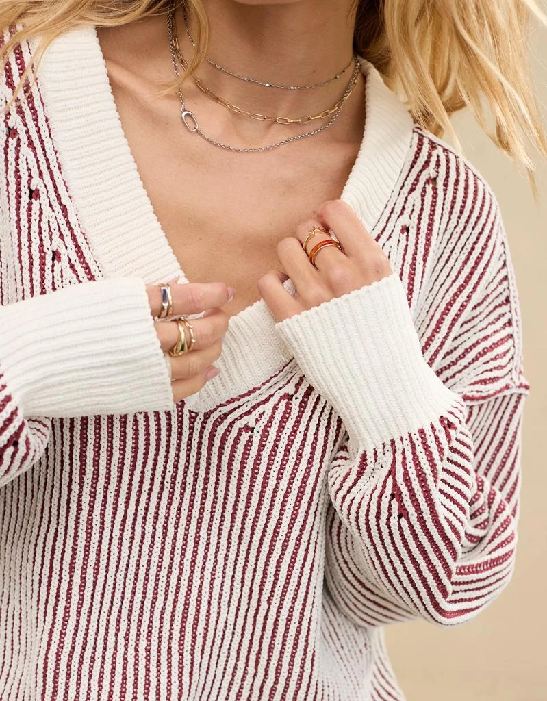 Aerie Aerie Beyond Chenille V-Neck Sweater 6