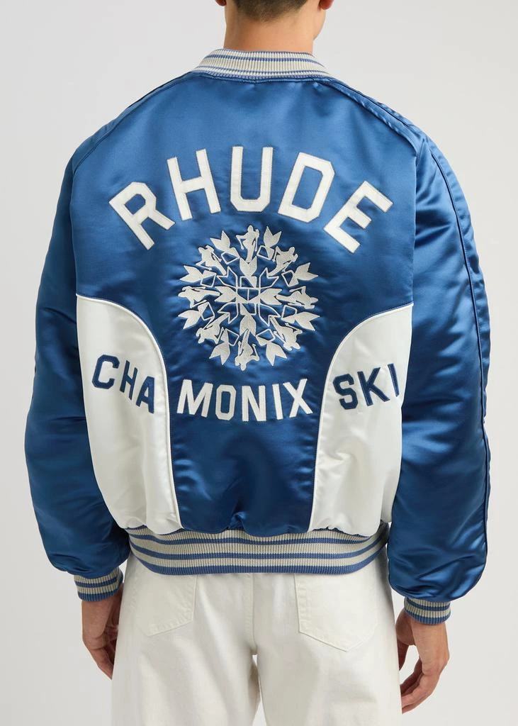 Rhude Chamonix Ski Souvenir satin bomber jacket 3
