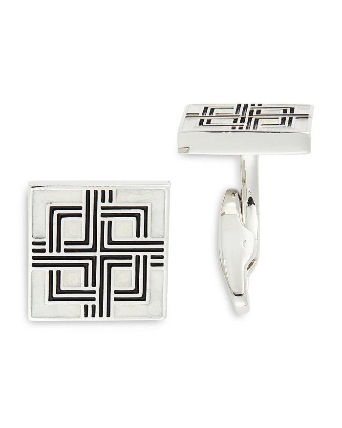 LINK UP Square Mother Of Pearl Cufflinks