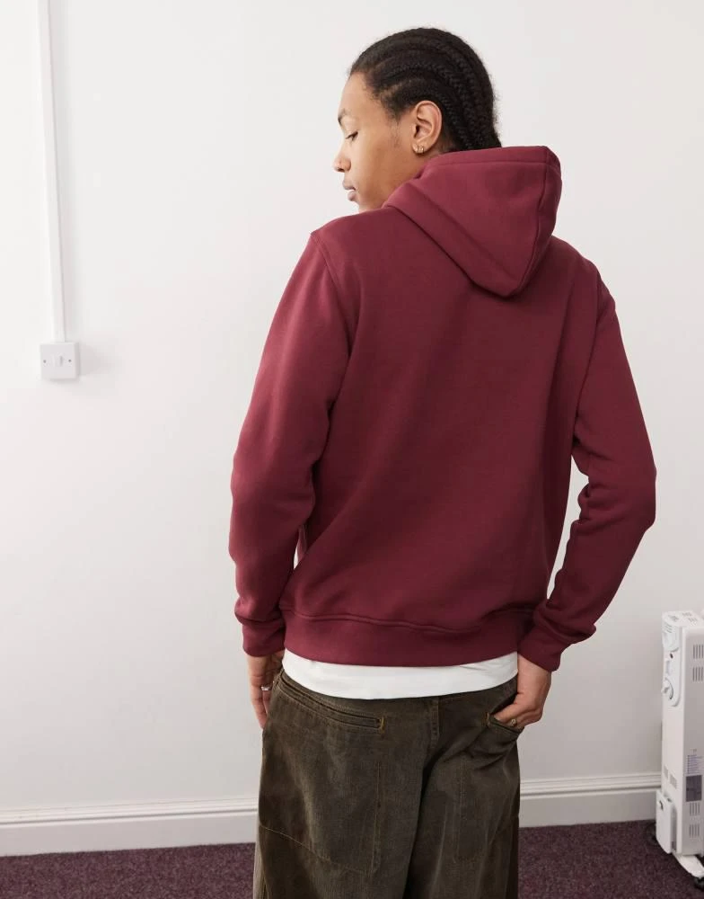 Adidas adidas Originals Trefoil Essentials Hoodie in burgundy 3