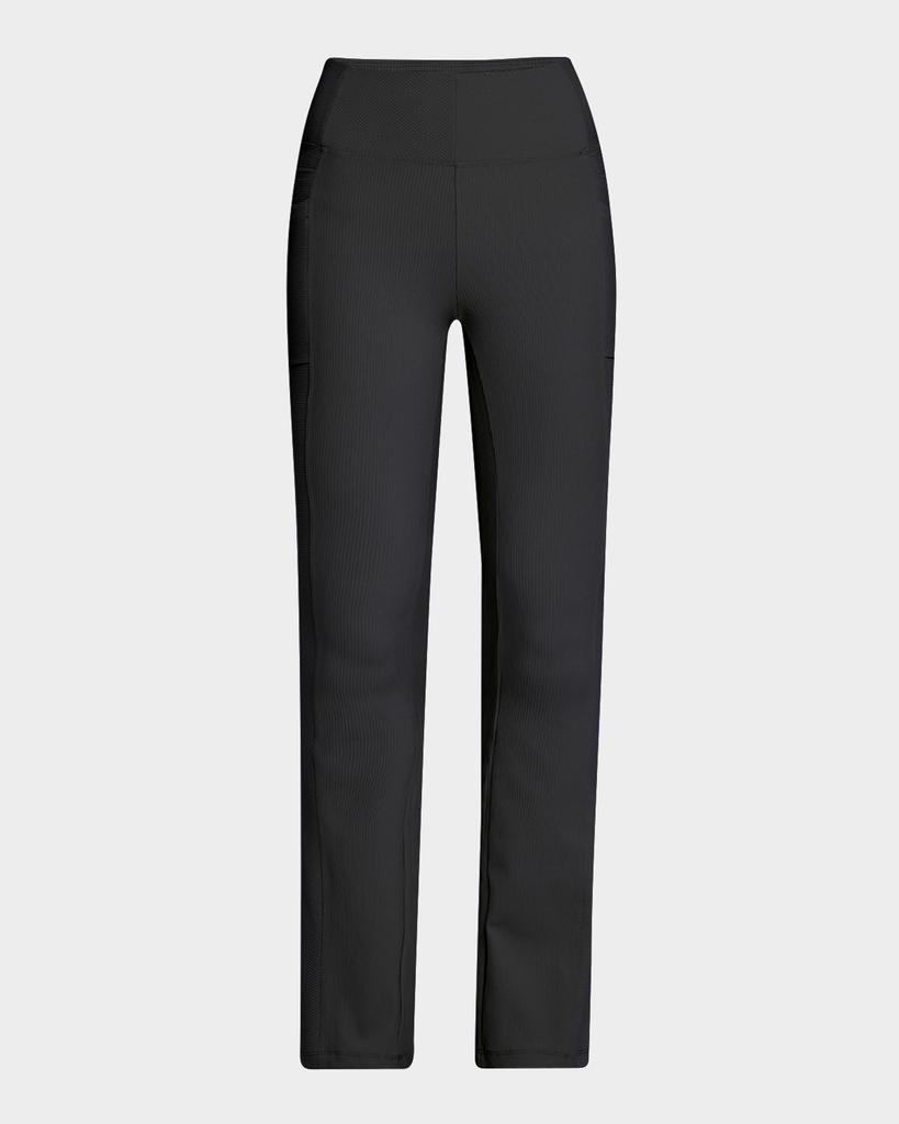 Blanc Noir Directional Rib Bootcut Pants