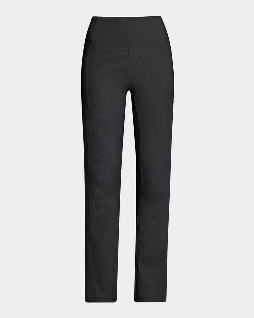 Blanc Noir Directional Rib Bootcut Pants 1