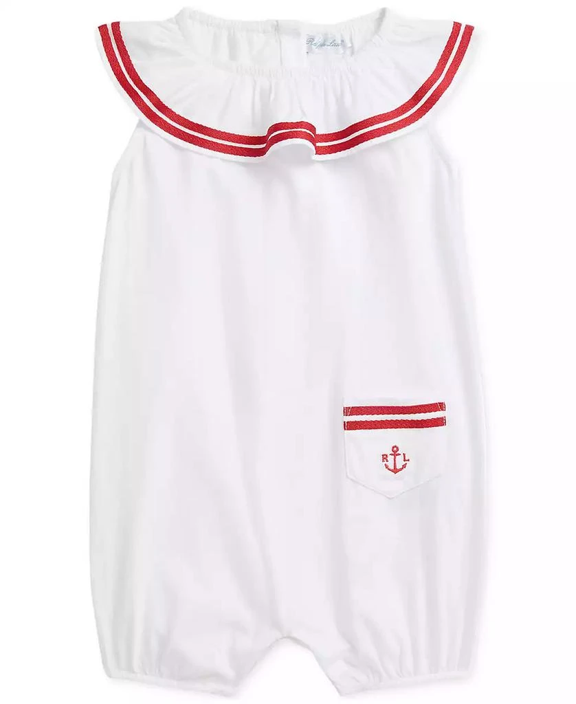 Ralph Lauren Baby Girls Sailor One-Piece Romper 1