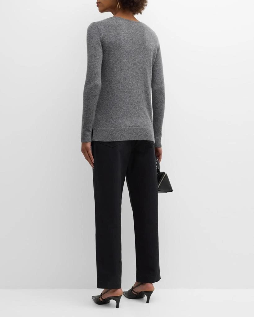 Neiman Marcus Cashmere Basic Crewneck Top 6