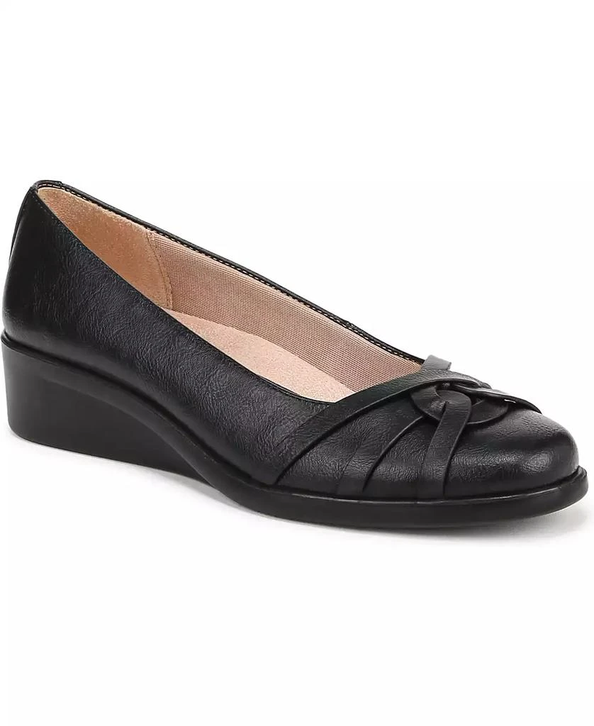 LifeStride Women's Jorie Low Wedge Ballerina Flats 1