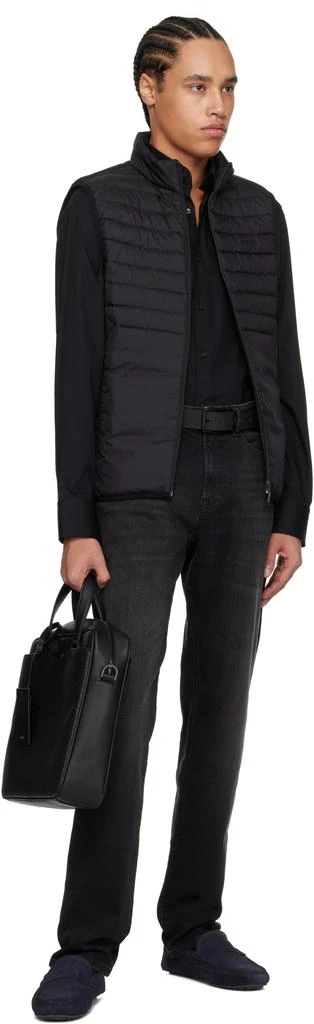 Hugo Boss Black Embossed Leather Belt 3