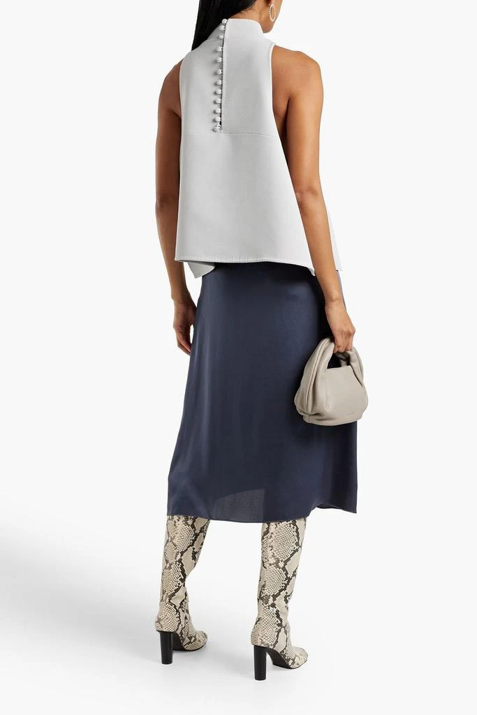 Safiyaa Split-front crepe top 3