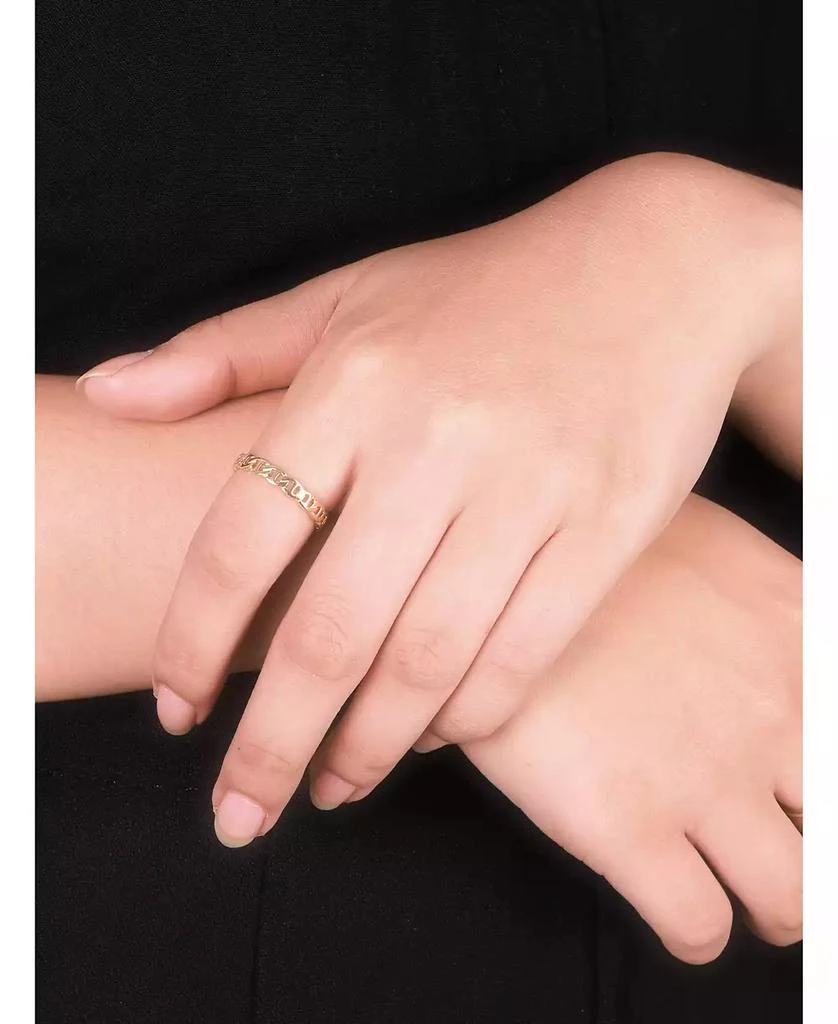 DEVATA Mariner Anchor Ring in 14K Gold, Size 9, approx. 2.3 grams 3