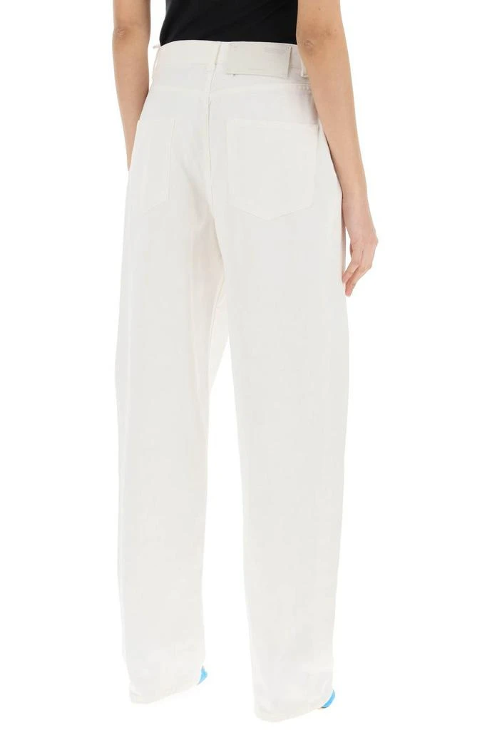 Off-White Off-White Pleat Straight-Leg Jeans 3