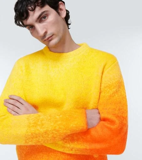 Gradient Effect Erl Jumper Gradient Mohair-blend Sweater – On Sale 