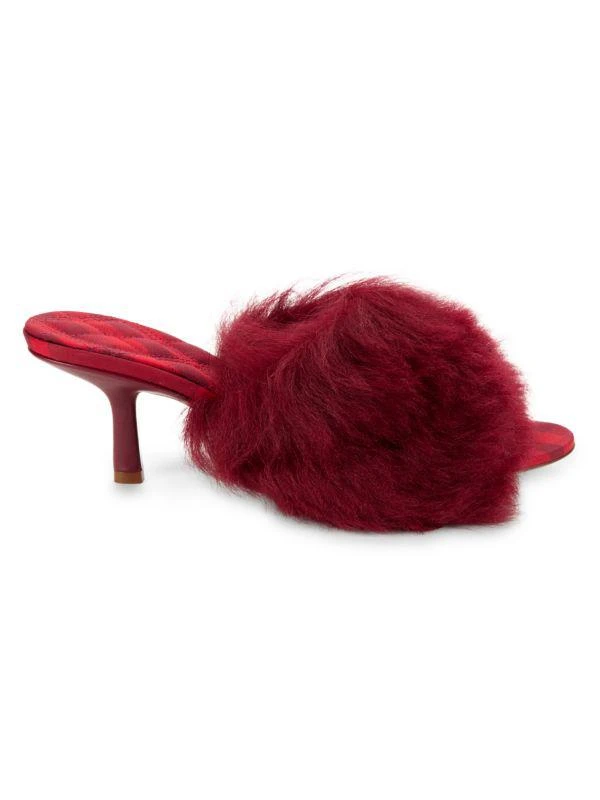 Burberry Lamb Shearling Leather Sandals 1