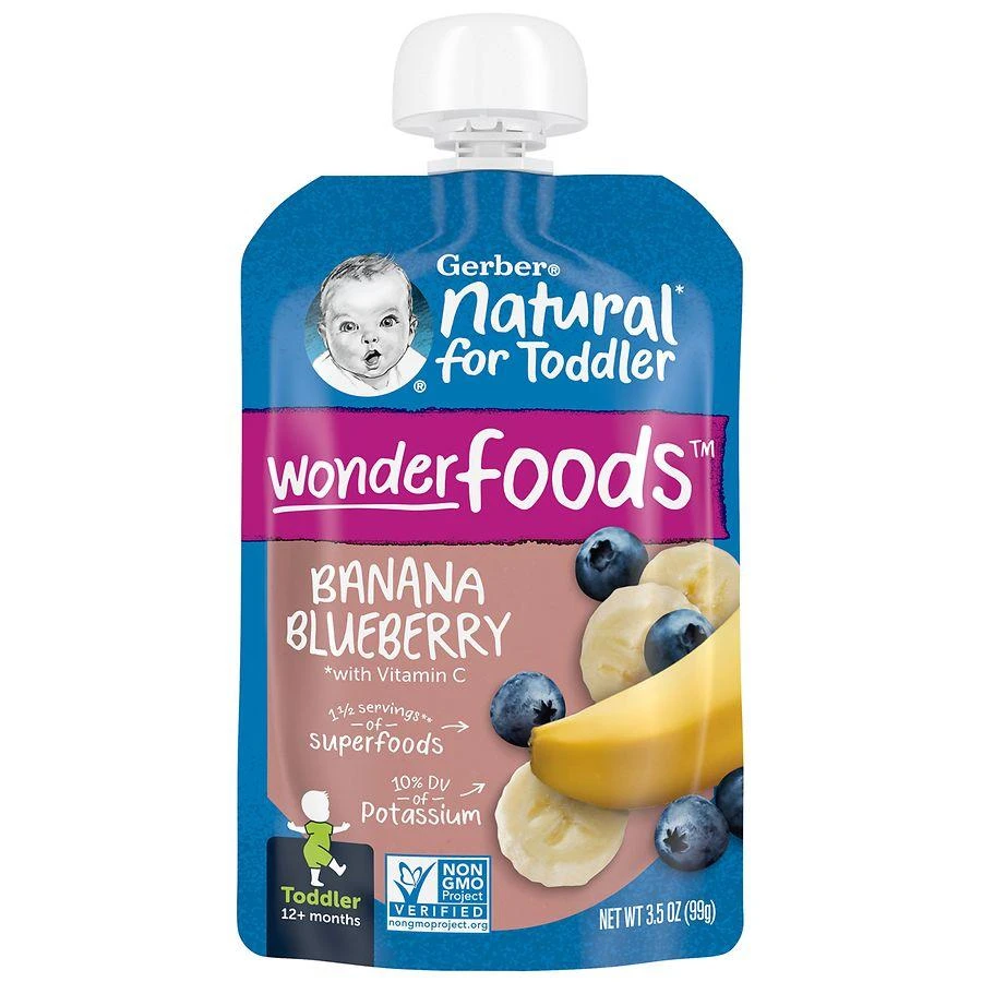 Gerber WonderFoods Toddler Food Banana Blueberry