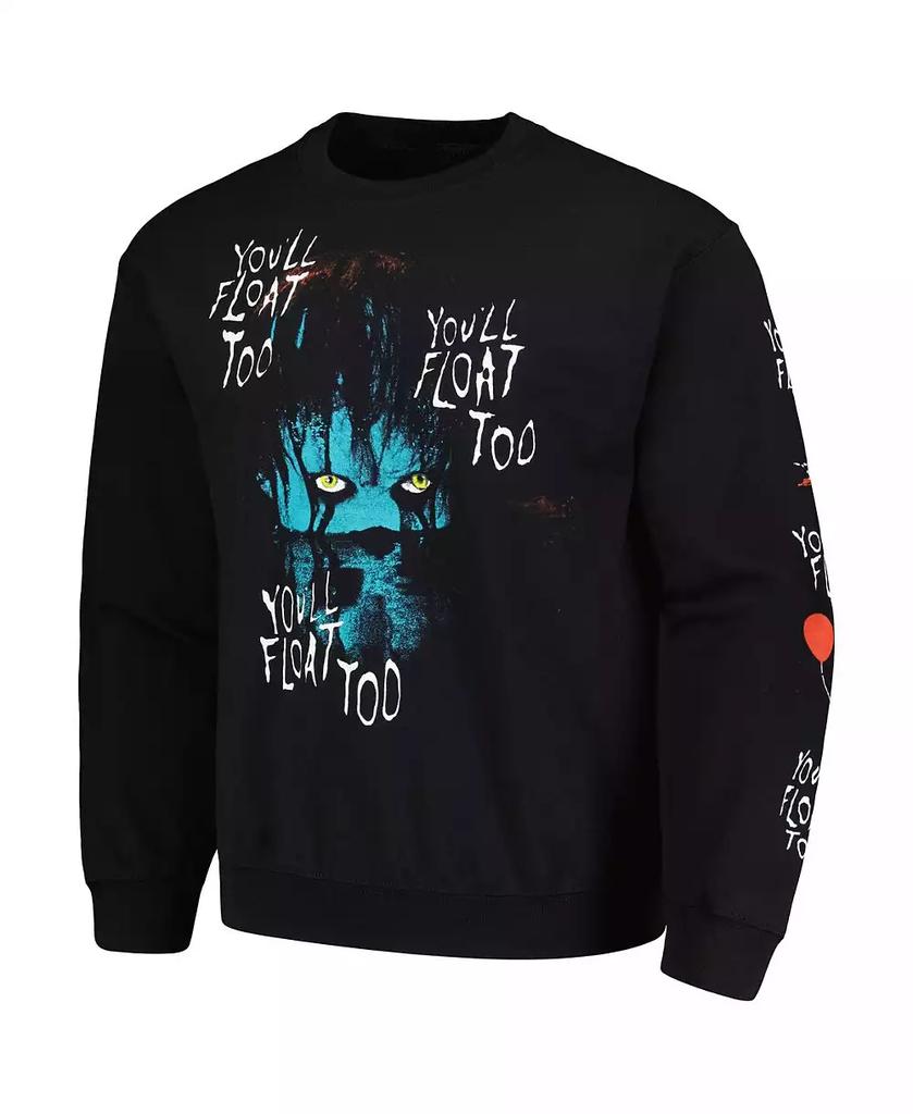 Ripple Junction Men's and Women's Black It You'll Float Too Graphic Fleece Sweatshirt