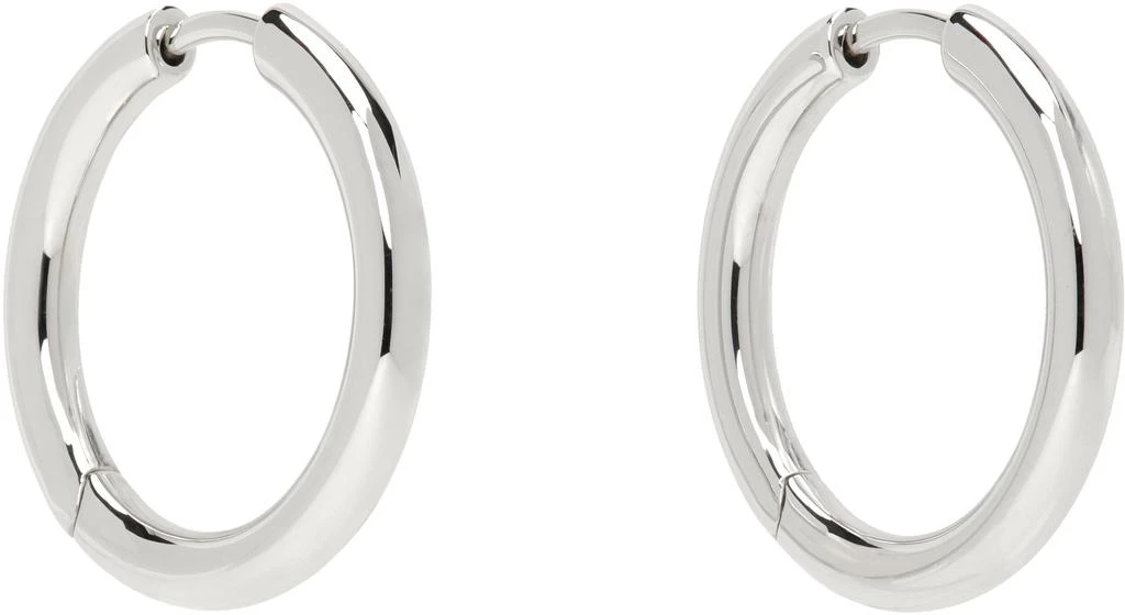 Tom Wood Silver Classic Hoop Medium Earrings 2