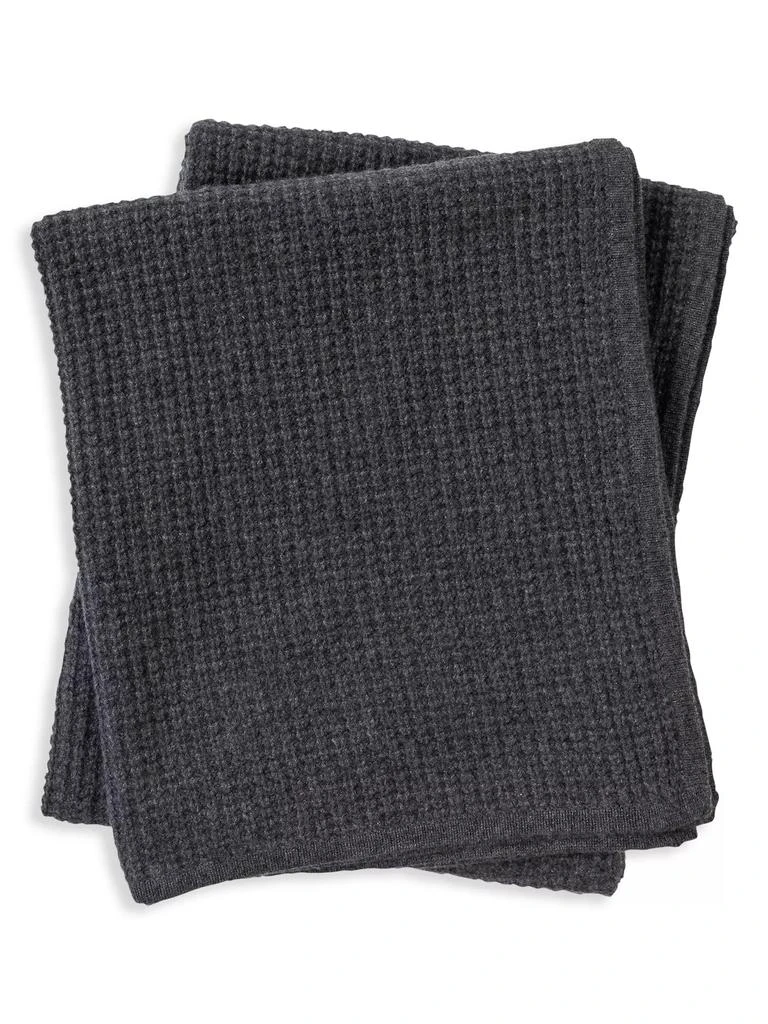 Sofia Cashmere Cashmere Thermal Knit Throw 1