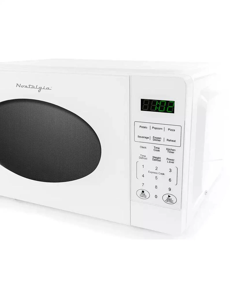 Nostalgia 0.7 Cubic Retro Foot Countertop Microwave Oven 2