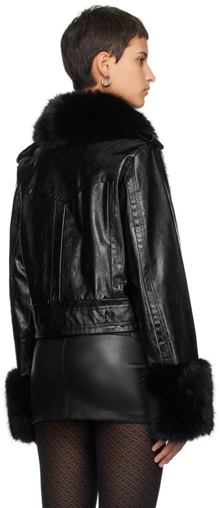 Stand Studio Black Rosalyn Faux-Leather Jacket 3