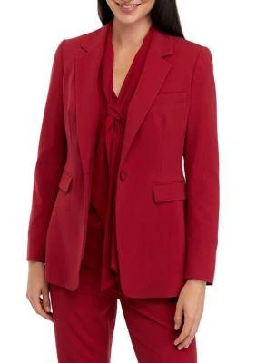 THE LIMITED Limited Petite Bi Stretch One Button Blazer 1