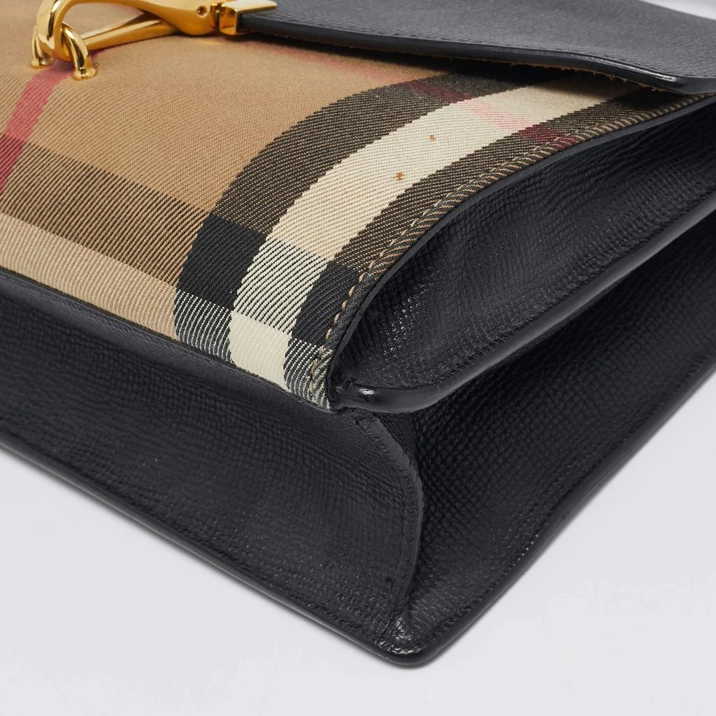 Burberry Burberry Black Leather and Fabric Small Macken Crossbody Bag 11