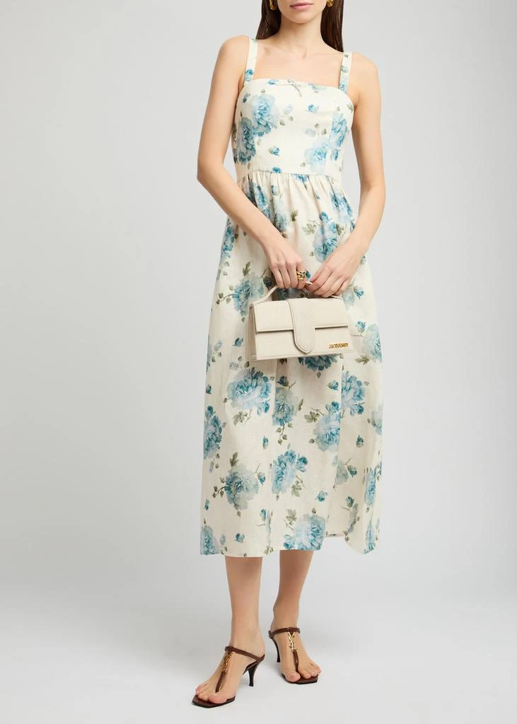 FAITHFULL THE BRAND Vera floral-print linen midi dress 4