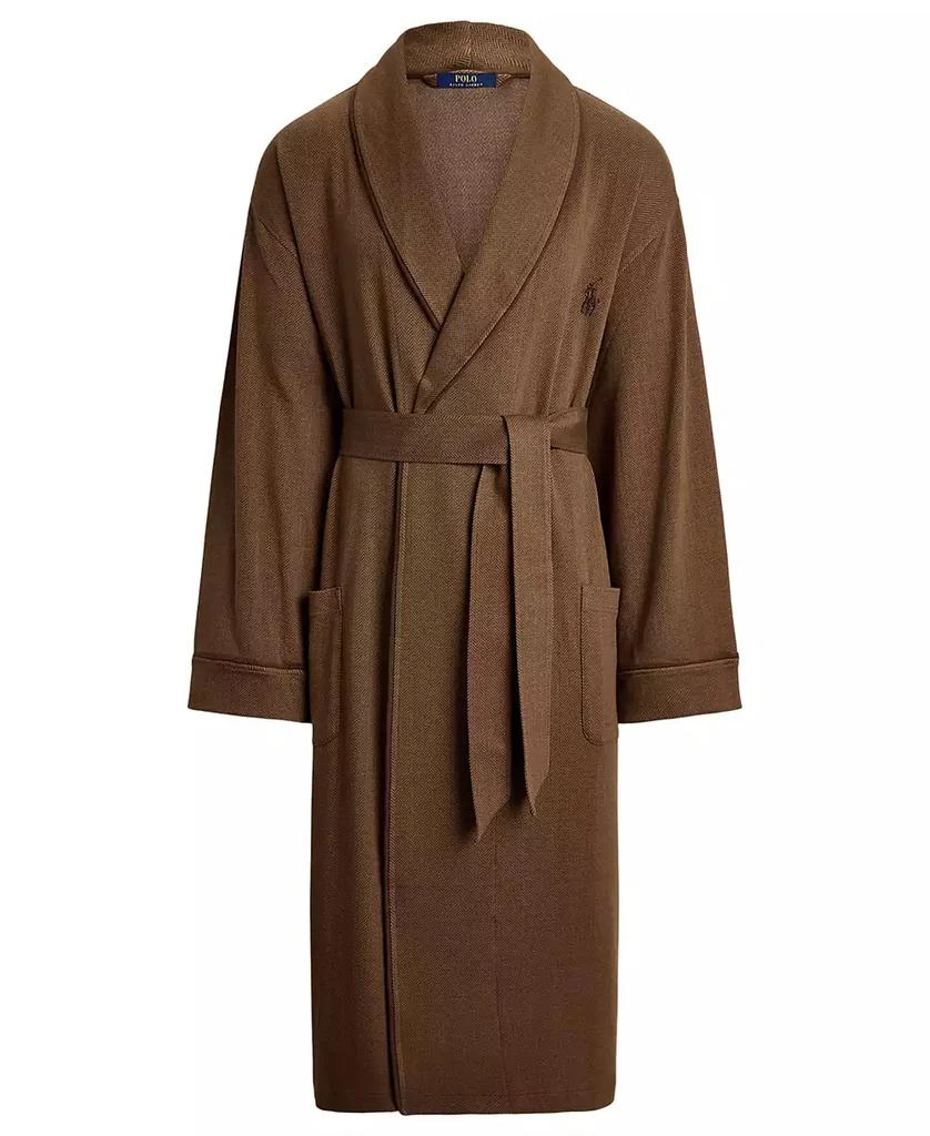 Ralph Lauren Men's Jacquard-Knit Herringbone Robe 3