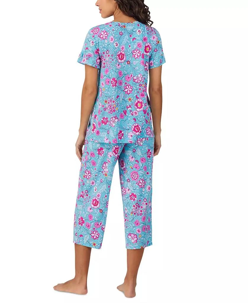 Cuddl Duds Women's Short-Sleeve Cropped Pajama Set 5