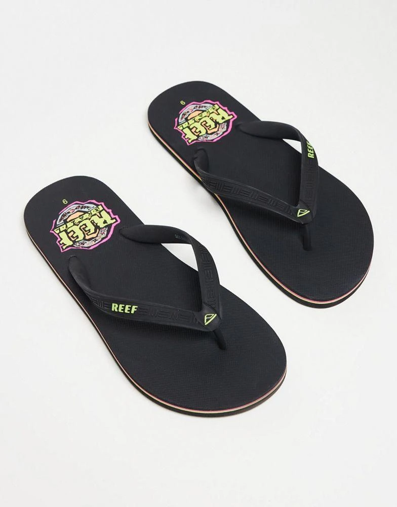 Reef Reef Seaside flip flops in black 1
