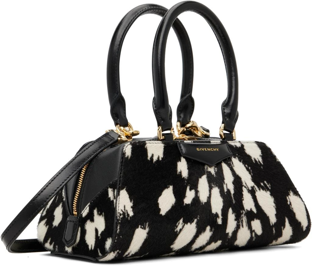 Givenchy Black 
White Mini Antigona East-West Bag 2