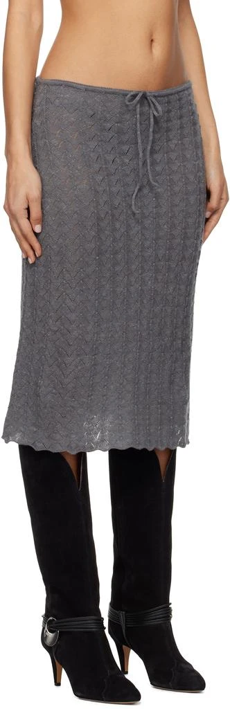 Paloma Wool Gray Endrina Midi Skirt 2