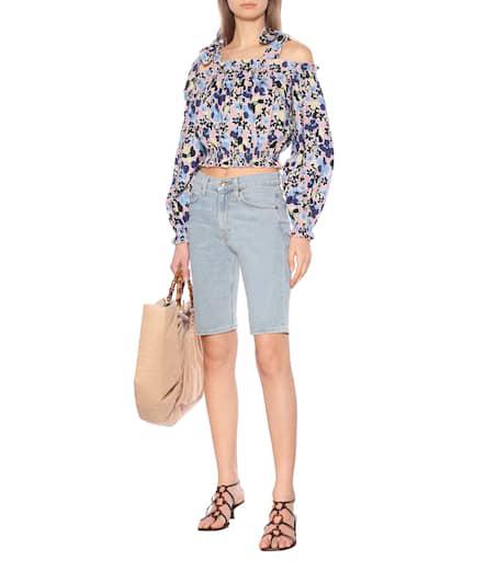 Alexandra Miro Gypsy floral cotton crop top
