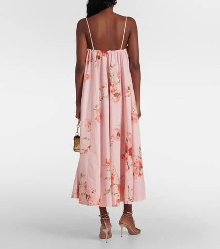 Zimmermann Lightburst Puff floral cotton midi dress 3