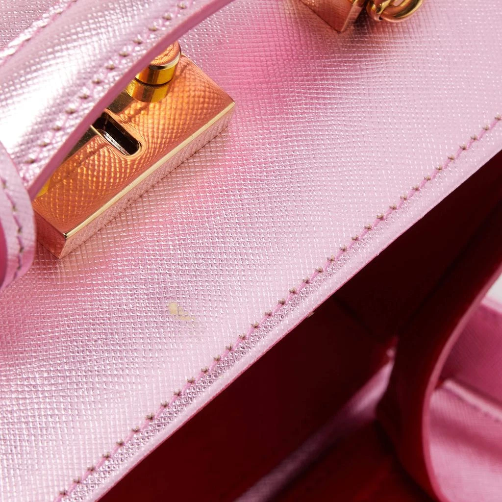 Mark Cross Mark Cross Pink Glossy Leather Grace Box Bag  6