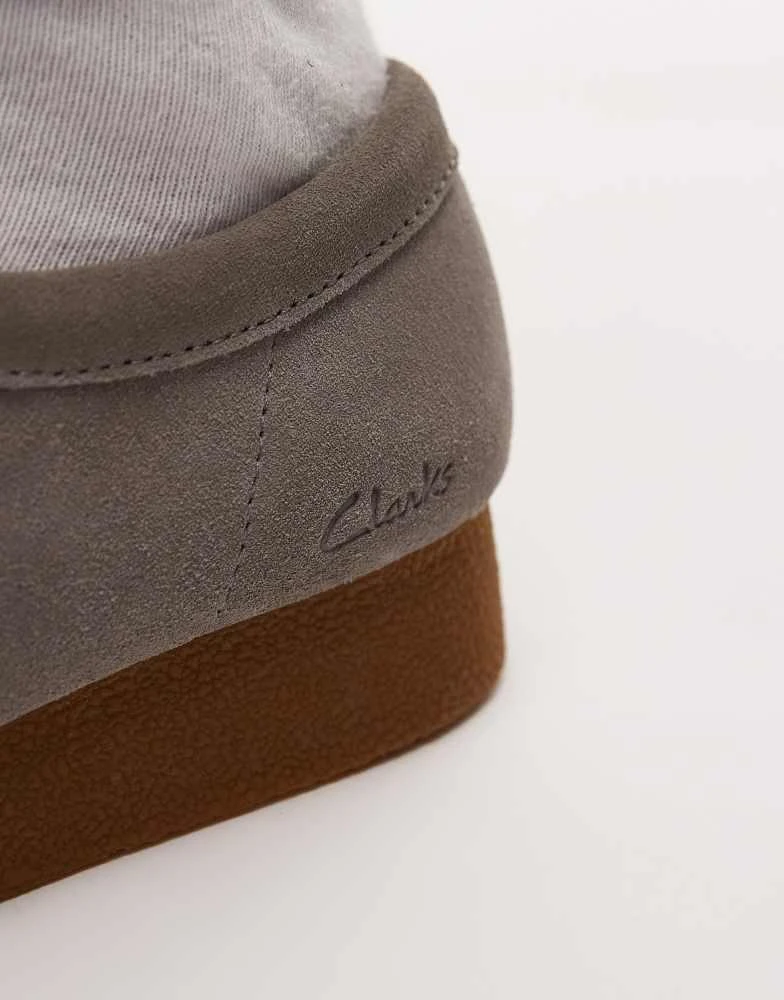 Clarks Clarks Wallabee evo shoe in dark grey suede 2