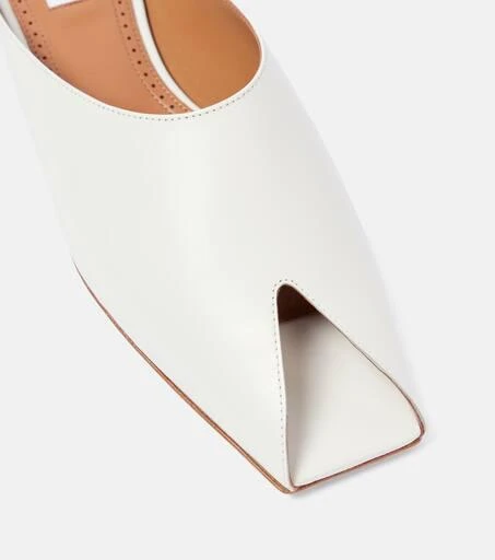 Alaïa Leather peep-toe mules 6