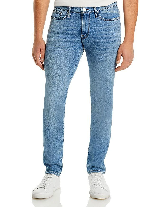 FRAME L'Homme Skinny Jeans in North Island Blue 1