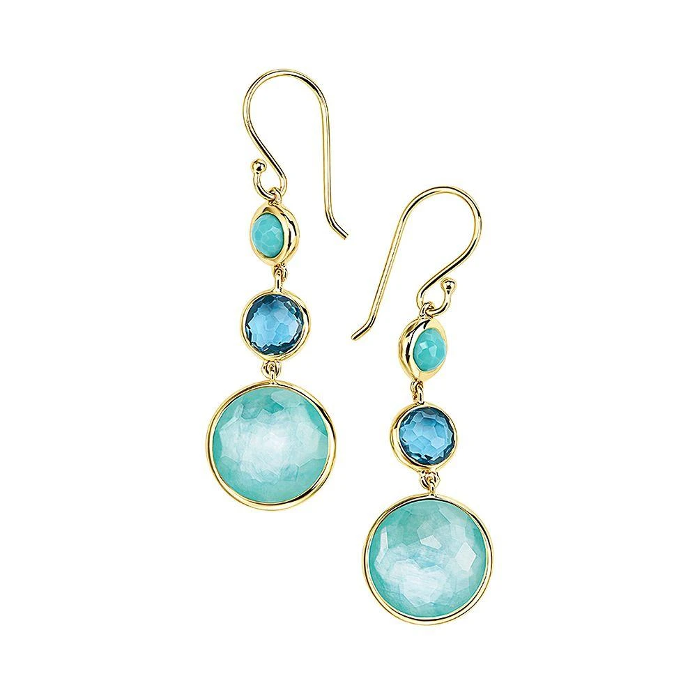 Ippolita 18K Yellow Gold Lollitini Multi-Stone Triple Drop Earrings 1