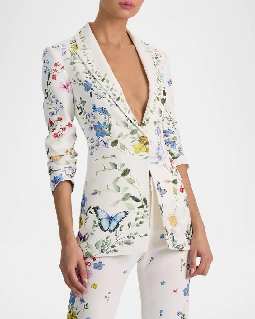 Alice + Olivia Breann Long Fitted Blazer 5
