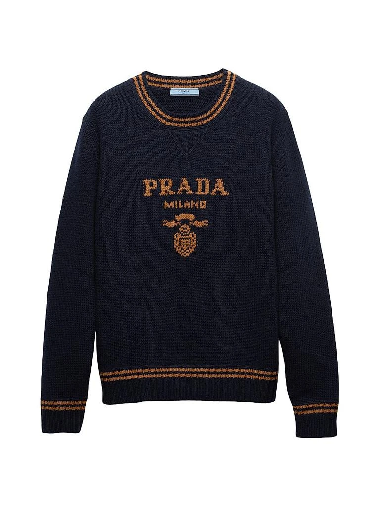 Prada Wool and Cashmere Crew-Neck Sweater 1